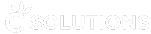 C Solutions logo in white